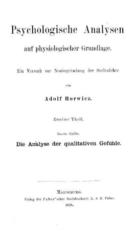 Analyse der qualitativen Gefühle