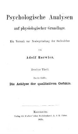 Analyse der qualitativen Gefühle