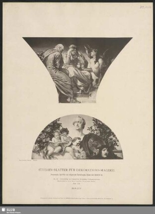 Deckenbilder im Festsaal des Königlichen Cultusministeriums