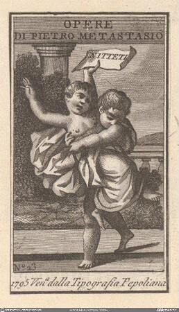 Opere Di Pietro Metastasio. Innitteti. No. 23