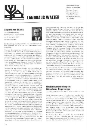 Abgeordneten-Sitzung