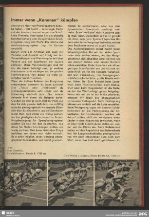 Zum Startschuss