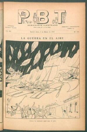 La guerra en el aire - [Caricatura]