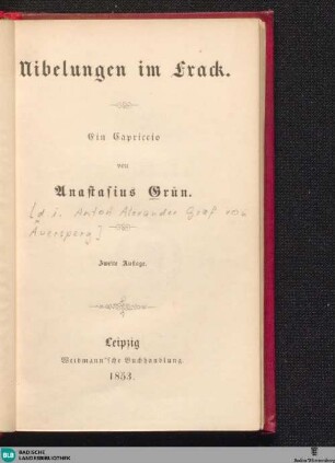 Nibelungen im Frack : ein Capriccio