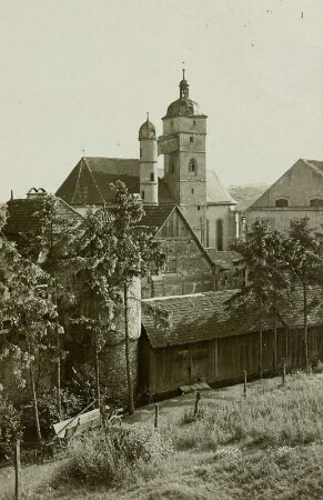 Dettelbach, Blick zur Stadtkirche
