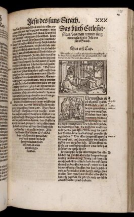 Ecclesiasticus das Buch Jesu des Suns Sirach