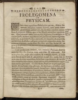 Prolegomena in Physicam.