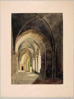 Blick in den Kreuzgang im Dom zu Meißen (1490/91 gebaut)