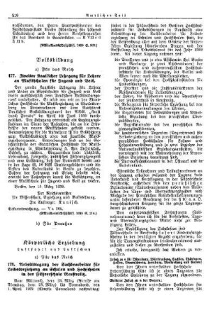 Arbeitstagung der Sachbearbeiter für Leibeserziehung an Schulen und Hochschulen in der Führerschule Neustrelitz : [Körperliche Erziehung] ; [Für das Reich] ; [Amtliche Erlasse] ; [Amtlicher Teil]