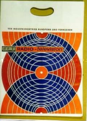 Tragetasche für Schallplatten "RFT RADIO-television"