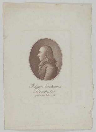 Bildnis des Johann Erdmann Drechsler