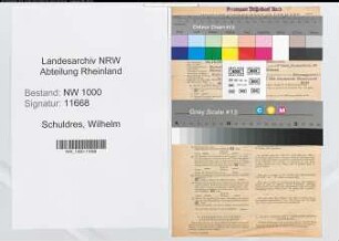 Entnazifizierung Wilhelm Schuldres, geb. 22.12.1897 (Kaufmann)