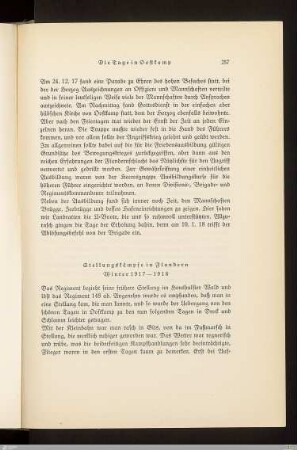 Stellungskämpfe in Flandern Winter 1917-1918