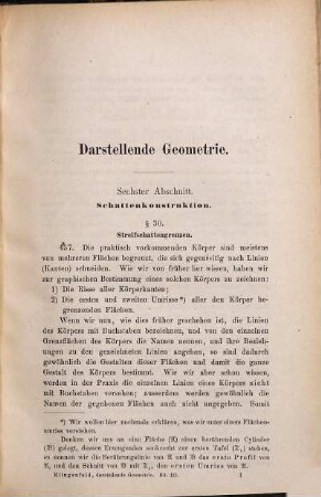 Lehrbuch der darstellenden Geometrie, 3