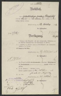 Ausstellung eines Verehelichungszeugnisses an den in Frammersbach
                     wohnenden Kaufmann Joseph Friedrich Koplitz - Verehelichung mit der
                     Restaurateuerstochter Anna, geb. Weisberger, aus Frankfurt / Main, 1898,
                     Verehelichung mit der Metzgermeisterstochter Amalie Katharina, geb.
                     Immerschitt, aus Aschaffenburg, 1902, Bürgerrechtsverleihung, 1902