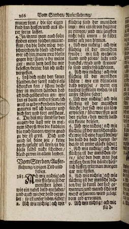 Vom Sterben/ Auferstehung/ ewigen Tod und Leben.