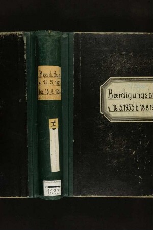 "Beerdigungsbuch" Hauptfriedhof