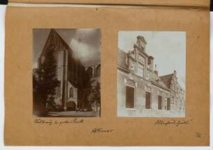Grote Kerk, Alkmaar. Altenheim, Alkmaar: Ansichten (aus: Skizzen- und Fotoalbum 27)