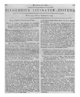 [Tarnow, J. M. C.]: Ueber die jetzige politische Lage Europens. Schleswig, Leipzig: Boie 1794