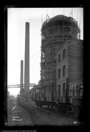 Bau Me 4 Dampfkesselhaus, Me 5 Elektrische Zentrale, Me 43 Wasserturm