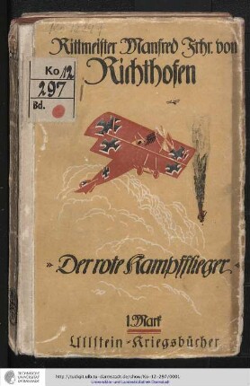 Der rote Kampfflieger / von Manfred von Richthofen