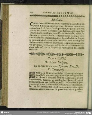 Caput XVII. De Solano Vulgari