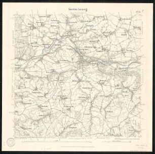 Äquidistantenkarte 45 : Section Leisnig, 1912 : Section Leisnig. - 1:25000. - Leipzig: Giesecke & Devrient, 1912. - 1 Kt.