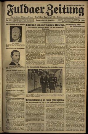 Erste Ausgabe vom Donnerstag, den 19. Juli 1934.