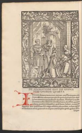 De Adoratione Iesu Die Epiphaniae Chorda Quarta