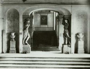 Dresden. Japanisches Palais. Nordostflügel, Eingangshalle und südöstliches Treppenhaus