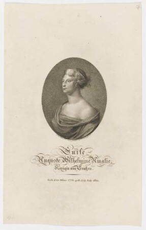 Bildnis der Luise Auguste Wilhelmine Amalie, Königin von Preußen