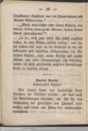 Zweites Kapitel. Silbermann's Schulzeit