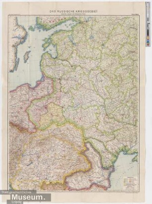 Das Russische Kriegsgebiet zwischen Ostsee und Schwarzem Meer