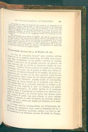 El memorable discurso del 11 de Octubre de 1922