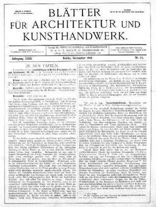 Nr. 11, November 1910