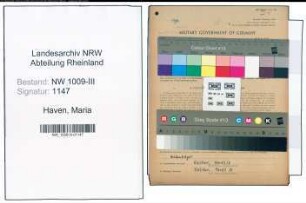 Entnazifizierung Maria Haven , geb. 05.05.1896 (Putzmacherin)