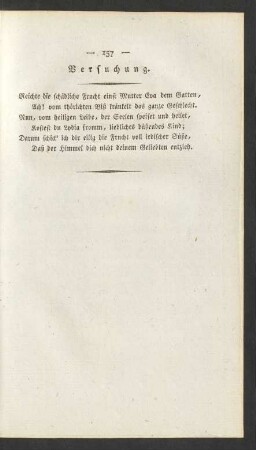 Versuchung.