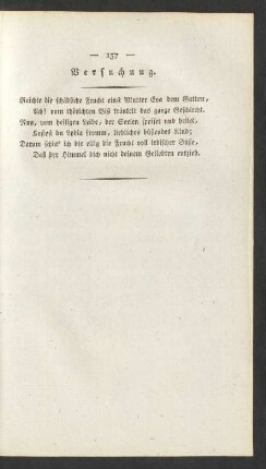Versuchung.
