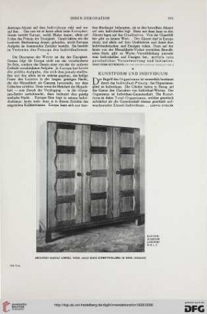 39: Kunstform und Individuum