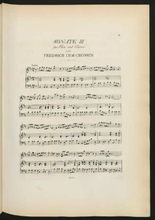 Sonate III (h-Moll)