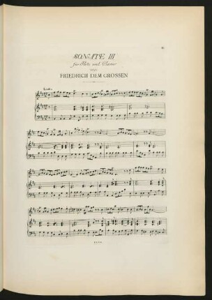Sonate III (h-Moll)