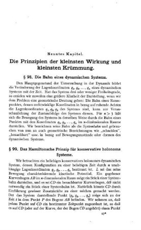 § 98. Die Bahn eines dynamischen Systems.