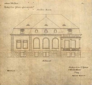 Artilleriekaserne Müllheim; Rückansicht der Offiziersspeisanstalt