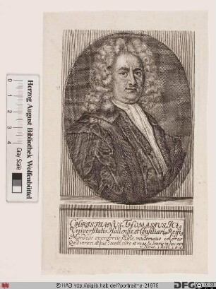 Bildnis Christian Thomasius