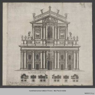 Entwurf von Francesco Maria Ricchini für die Fassade des Doms von Mailand