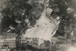 Waldenburg (Sachsen), Stadtansicht, Markt?, Luftbild