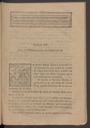Capítulo XIV - Una conversación interesante