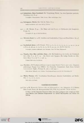Sammelnummern (Nr. 1416-1426)