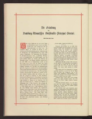 Die Gründung des Hamburg-Altonaischen Buchdrucker-Prinzipal-Vereins