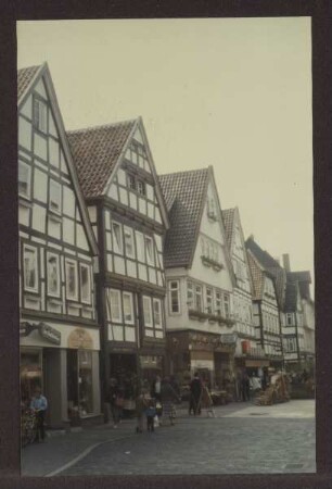 Schülerstraße Blickrichtung Marktplatz. Detmold